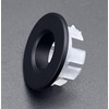 JZK 2 x Matte Black Coated Copper Metal Bathroom Sink