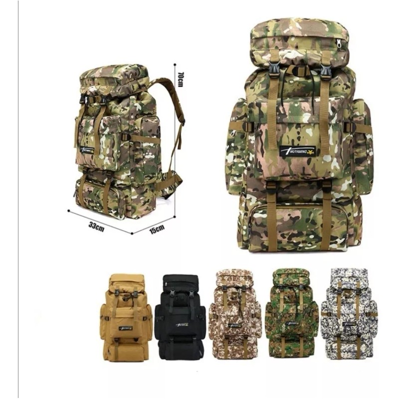 Yuqing Mochila De Senderismo Grande 70l Resistente Agua Para Vi