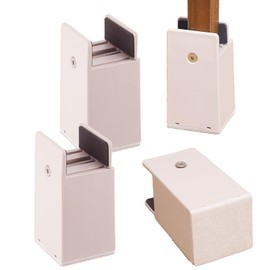 DEWEL Set of 4 Kotatsu Tsugi Tsuji, Increase Height, Adjustable Height, 0.04 - 2.0 inches (0 - 50 mm), Adjustable Width, Height 2.0 inches (5 cm) / 3.9 inches (10 cm), Table Stool (Beige, 3.9 inches