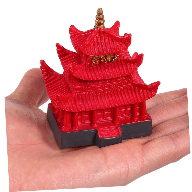 BUGUUYO Aquarium Pagoda Decorations Resin Fish House Ornaments for Tank