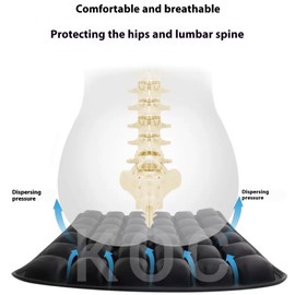 Sodur Travel Cushion - Inflatable Seat Cushion for Airplane, Car & Office - Portable Travel Seat Cushion