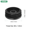 M METERXITY 4-Pack Inserts for Round Tubes with M8 Thread,