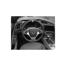 23766 C8 Corvette SEA WOLF GREY STEERING WHEEL VINYL STRIPE (2 X 5 Inches)