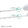 XSAJU Measuring Tape Measure 6.6 ft (2 m), White, Set