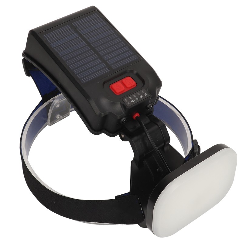Fishing Headlamp IPX4 Waterproof USB Solar Powered 1200LM Ultra Bright