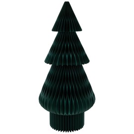 Northlight Tall Accordion Honeycomb Foldable Paper Christmas Tree - 4' - Dark Green
