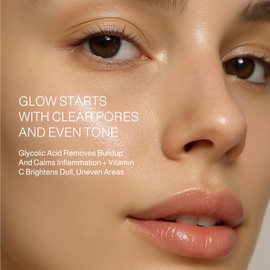 Botanic Tree Double Face Wash Kit - Gentle Facial Cleanser Set of Glycolic Acid Exfoliator Facewash And Vitamin C Cleanser for Women, Men - Natural Exfoliating Scrub Set for Oily, Dry, Sensitive Skin