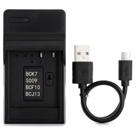 DMW-BCF10 USB Charger for Panasonic Lumix DMC-FH20, DMC-FH22, DMC-FH24, DMC-FH25, DMC-FH3, DMC-FH5, DMC-FS15, DMC-FS6, DMC-FS7, DMC-FT1, DMC-FT4, DMC-FX70, DMC-FX78, DMC-SZ1 Camera and More