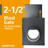 POWERTEC 70133V 2-1/2" Blast Gate for Dust Collector, Dust Collection