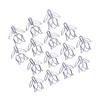 50Pcs Tulip Paper Clips Cute Purple Tulip Design Durable Metal