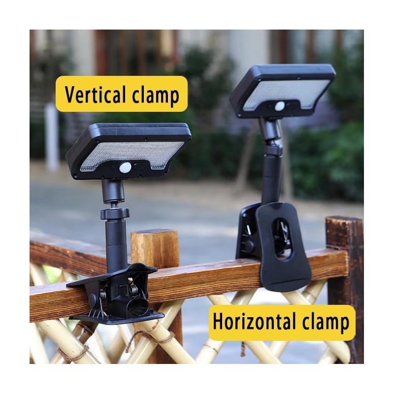 Ultra-Bright Clip-On Solar Motion Lights – 92 LEDs 600LM 6000K
