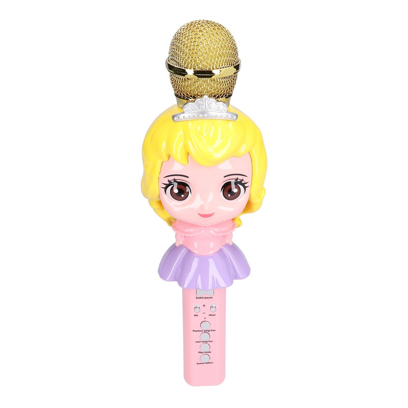 Children Microphone Cute Cartoon Exquisite Girls Wireless Bluetooth Microphone Toy