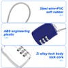 MEIRIYFA Combination Lock 3 Digit Cord Password Padlock Outdoor Waterproof