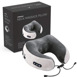Electric Neck Massager, Travel Massage Pillow, Travel Pillow, Massage Pillow, Relax at Home, Office, Car, Plane, USB Charging, U-shaped