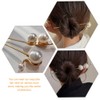 LALAFINA 2pcs Pearl Hairpin Tiara Hair Barrettes for Women Modern