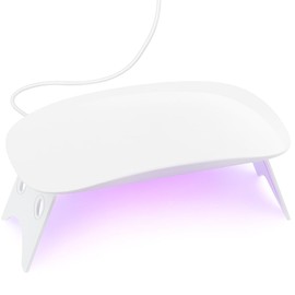 Lampada UV LED per Unghie 6W Asciuga Smalto Semipermanente e Gel Portatile USB | Mini Lampada Professionale per Manicure e Pedicure con Gambe Pieghevoli