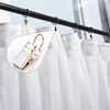 60pcs Metal Hook Clips, baotongle Hanging Curtain Clips Curtain Hook