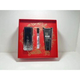 Carolina Herrera 212 VIP Black 3pc Gift Set For Men