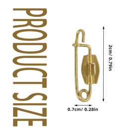 Lexziuo 50PCS P Shaped Safety Pins - Durable Metal Badge Pins for Crafting, Sewing & Secure Fastening