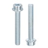 sourcing map M8x55mm Hex Socket Head Cap Screws, 10Pcs Carbon