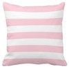 Leaveland Pink and White Stripe Set of 2 20x20 Inch