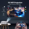 Sunys 5G WiFi Projector with Android OS,12000L Native 1080P HD