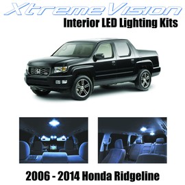 XtremeVision Interior LED for Honda Ridgeline 2006-2014 (17 Pieces) Cool White Premium LED Kit Package + Installation Tool