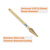 sourcing map 8pcs 120-140 Grits Diamond Grinding Bit 4.2mm Bullet-Head
