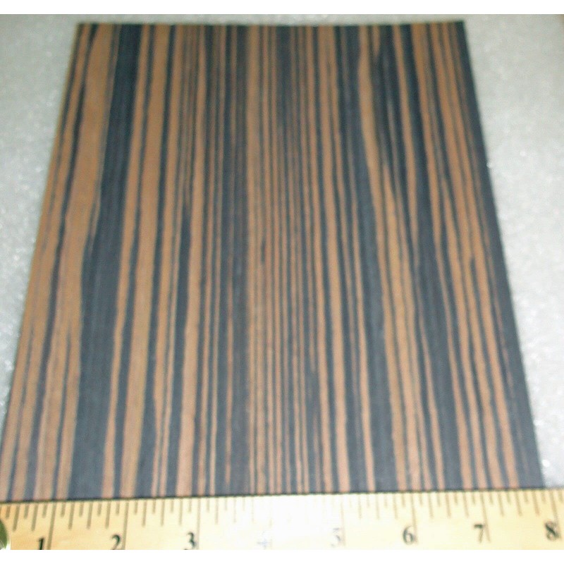 Ebony Macassar Composite Wood Veneer 24" x 24" on Paper