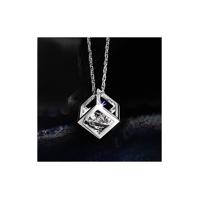 Bling Diamond Cube Car Rear View Mirror Charms, Crystal Rhinestone
