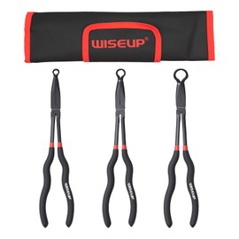 WISEUP 3-Piece 11" Long Reach Hose Grip Pliers Set