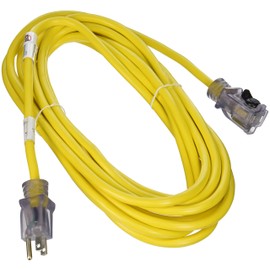 Prime ECPL511725 14/3 SJTW Lighted Locking Plug, 25-Feet