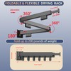 iMonse Wall Mounted Clothes Hanger Rack Folding Wall Mounted Clothes