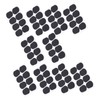 80Pcs Sax Mouthpiece Pad Silicone Black Cushion Patches Wind Instrument