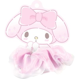Tees Factory Sanrio Characters Layered Scrunchie My Melody Approx. Φ4.3 x D1.6 inches (110 x 40 mm) SR-5537829MM