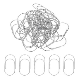PATIKIL 2x1 Inch Large Paper Clip, 20 Pcs Metal Paper Clip Wide Rust-Proof Strong Durable Bulk for Office Supplies Document Organization Binder Bookmarks Planner, Silver Tone
