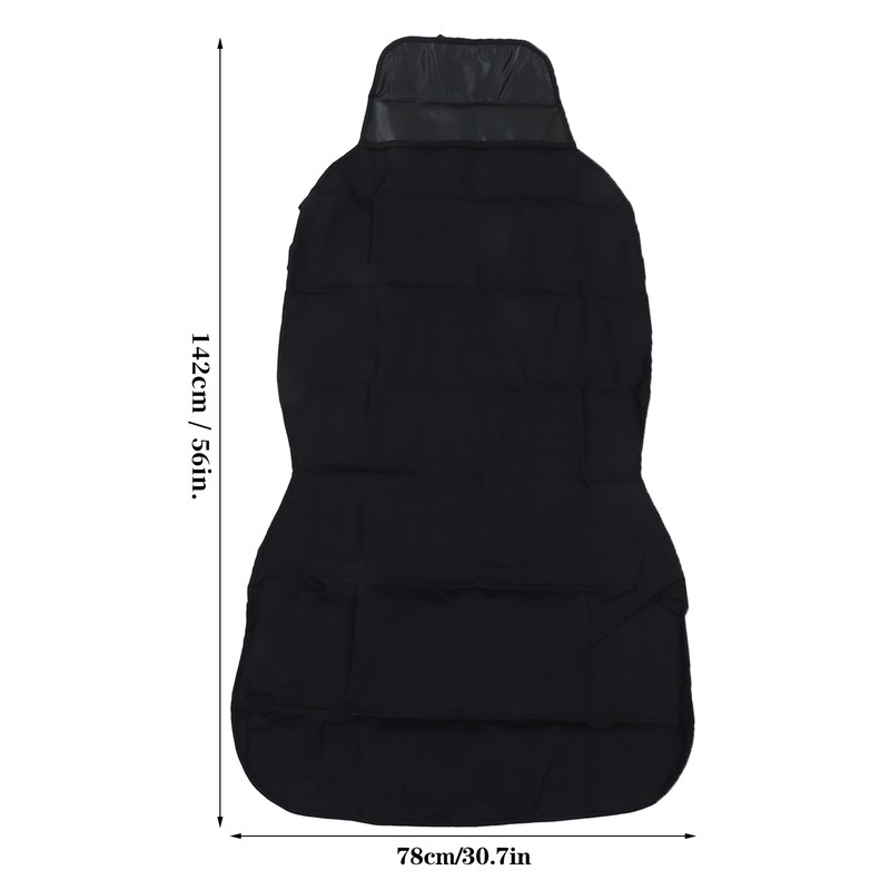 Black Foldable Pets Front Seat Dog Cover with Buckle Waterproof