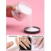 EBANKU Clear Acrylic Nail Powder, Long Lasting 3D Fingernail Carving