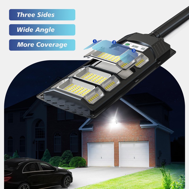 OKPRO Solar Lights for Outside- S192HJ 6000K LED Dusk to