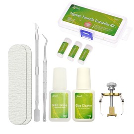 Titanium Alloy Silicone Ingrown Correction Patch Tool,Ingrown Toenail Treatment,Ingrown Toenail Removal Kit,Designed for Curved Nail Repair,Ingrown Toenail Corrector,Applicable to most sizes