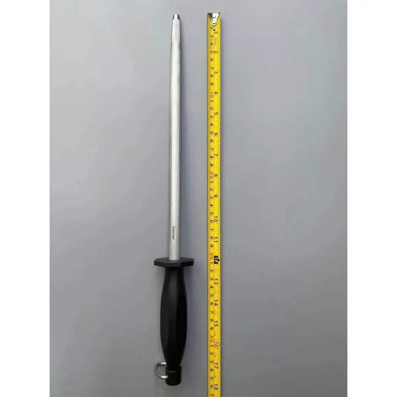 Diekensen Fine Cut Sharpening Steel with Black Handle, 8 inches,