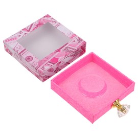 Healeved 1pc Lash Box Open Window Design Lightweight Eyelash Case for Easy Storage Compact Rectangle Shape for Travel and Daily Use for False Eyelashes and Accessories