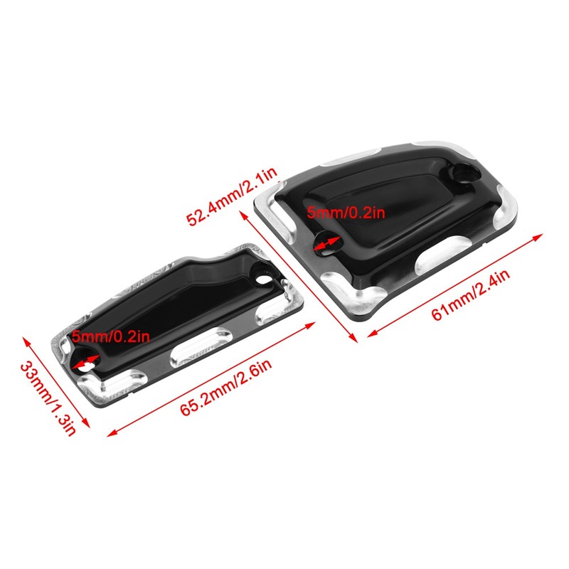 Motorcycle Front&Rear Billet Master Cylinder Covers for Indian Scout 2015-2018