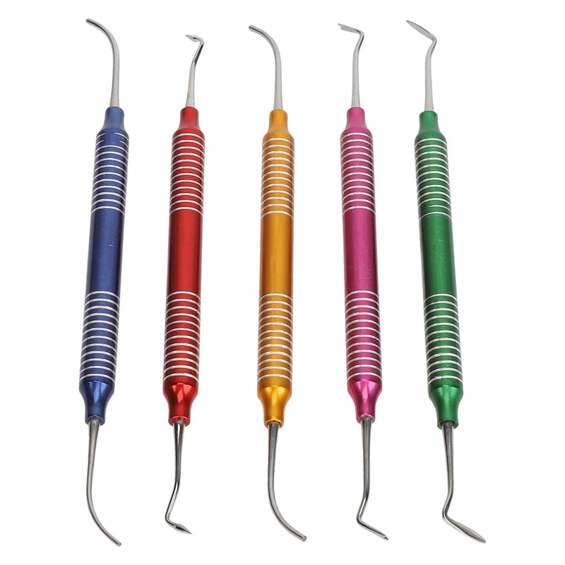 5Pcs Dental Gracey Curettes Curette Hand Scaler Universal Surgical Instrument