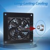 SCCCF USB Cabinet 80MM Fan Quiet Cooling Fan System 4"