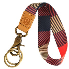 glodentai Cute Wrist Lanyard for Keys, Keychain, Wallet, Id Holder, Cell Phone, Wristlet Lanyard Key Chain Holder (Orange triangle)