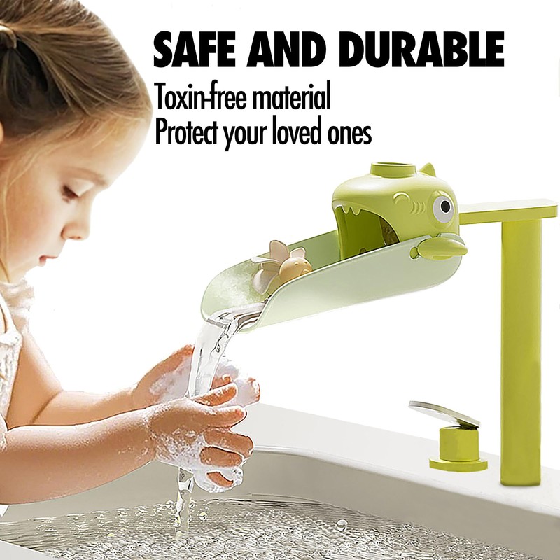 2 Pack Faucet Extender for Toddlers, Temperature Sensitive Sink Extension