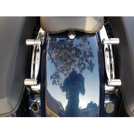 TDZ 4 Point Docking Hardware & Chrome 4 Covers Kits Quick Release Sissy Bar Luggage Rack Fit for Harley Touring Street Glide Electra Glide Road Glide Road King 2009-2024