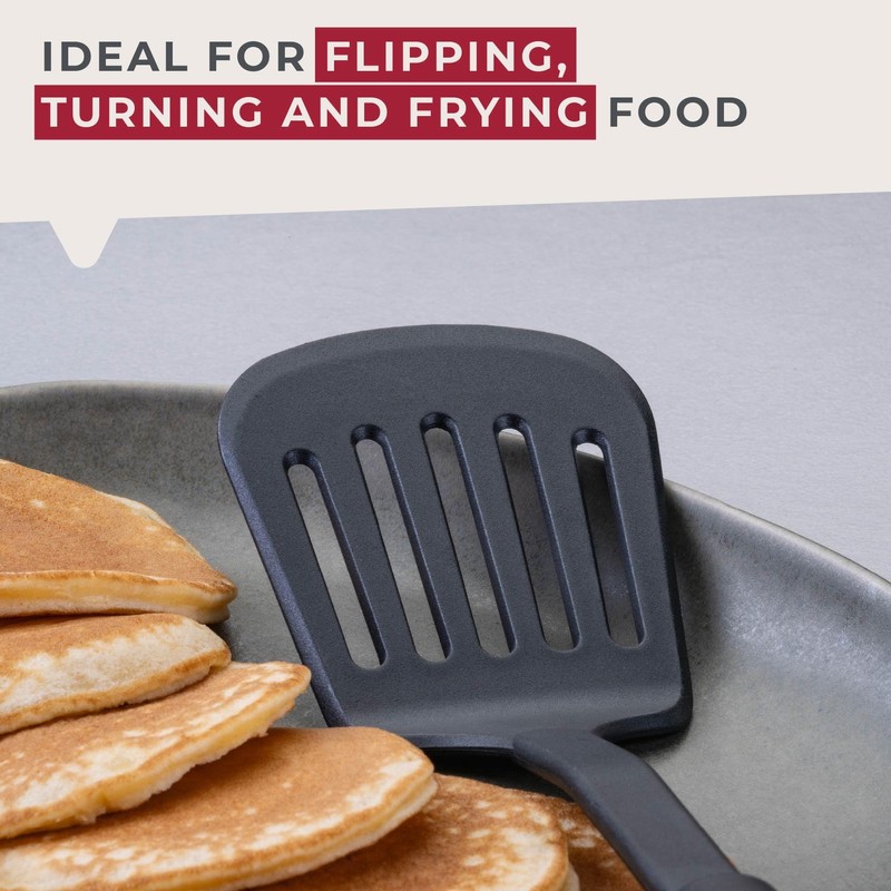 Fackelmann INITIAL Slotted Turner, Plastic, Fish Slice, Non-Stick Kitchen Cooking
