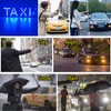 NBWDY Led Light Signs for Car,Blue Taxi Sign for Car